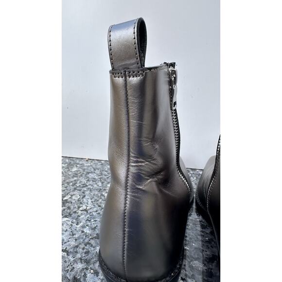 Straight to Hell - RICHARDS – SILVER LEATHER ZIP BOOTS Men’s Size 7 main image 14